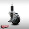 Service Caster 3.5'' SS Thermoplastic Rubber Swivel 1-1/4'' Expanding Stem Caster with Brake SCC-SSEX20S3514-TPRB-TLB-114 - alternate 4